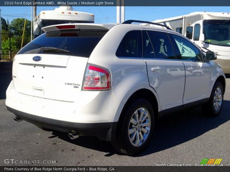 White Suede / Medium Light Stone 2010 Ford Edge Limited AWD