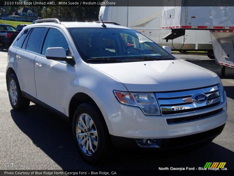 White Suede / Medium Light Stone 2010 Ford Edge Limited AWD