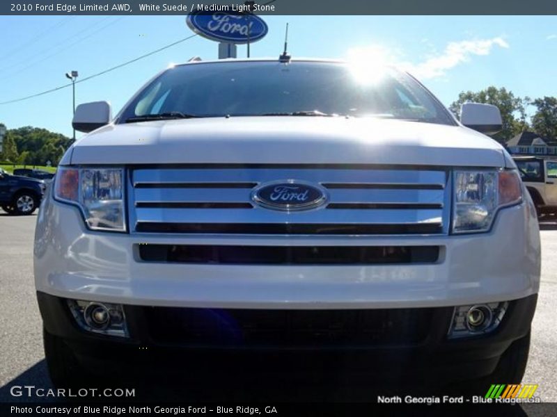 White Suede / Medium Light Stone 2010 Ford Edge Limited AWD