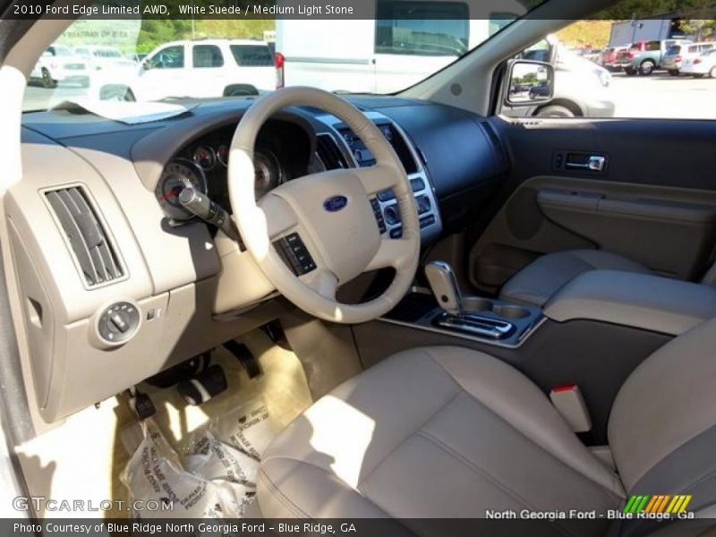 White Suede / Medium Light Stone 2010 Ford Edge Limited AWD