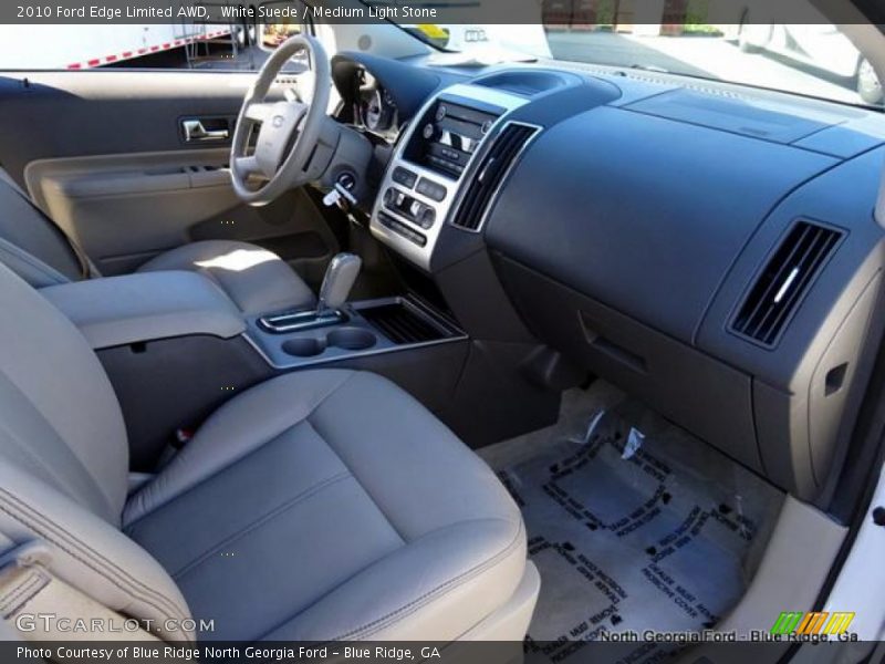 White Suede / Medium Light Stone 2010 Ford Edge Limited AWD
