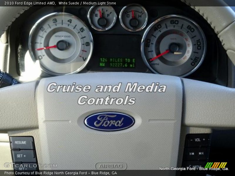 White Suede / Medium Light Stone 2010 Ford Edge Limited AWD