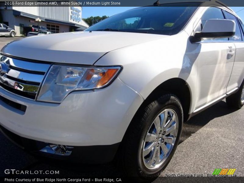 White Suede / Medium Light Stone 2010 Ford Edge Limited AWD