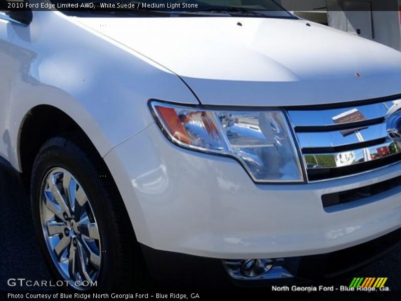 White Suede / Medium Light Stone 2010 Ford Edge Limited AWD