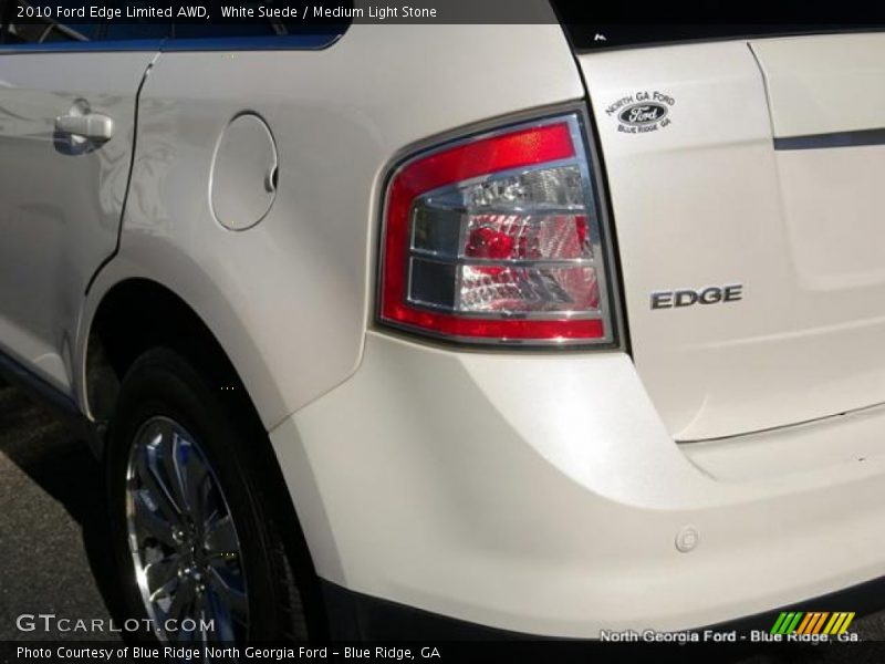 White Suede / Medium Light Stone 2010 Ford Edge Limited AWD