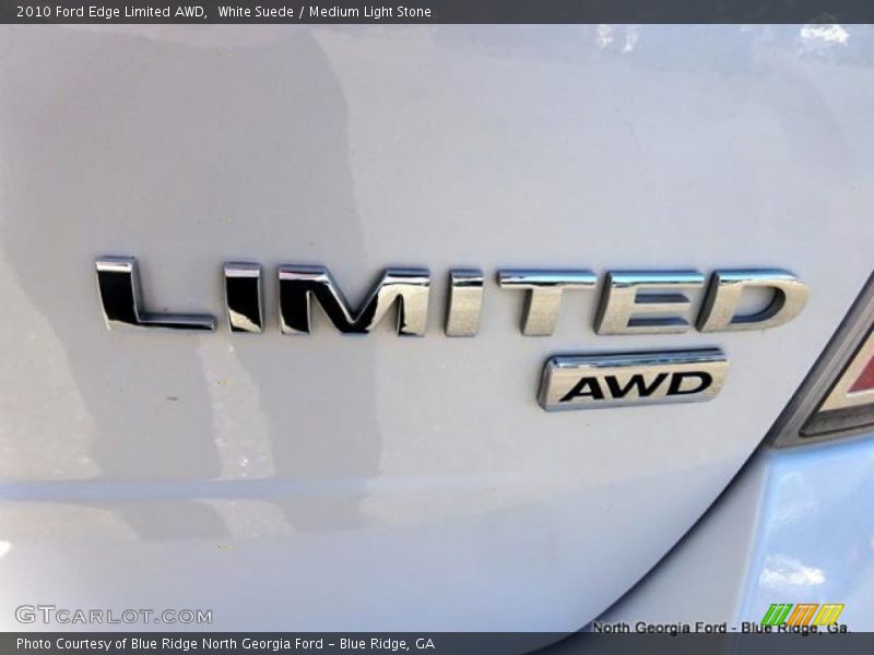 White Suede / Medium Light Stone 2010 Ford Edge Limited AWD