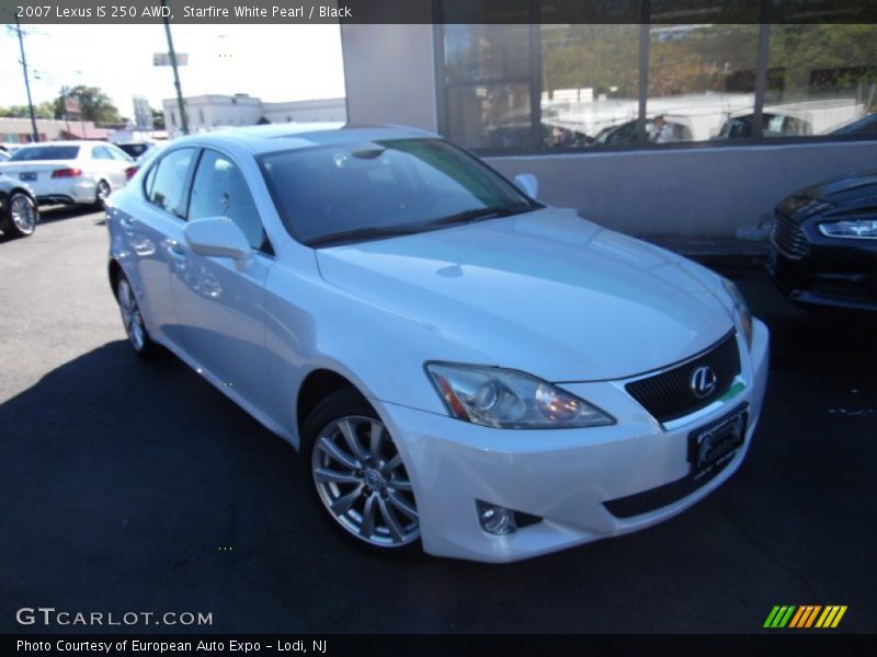 Starfire White Pearl / Black 2007 Lexus IS 250 AWD