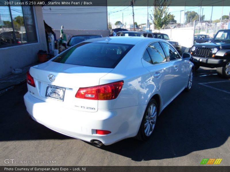Starfire White Pearl / Black 2007 Lexus IS 250 AWD