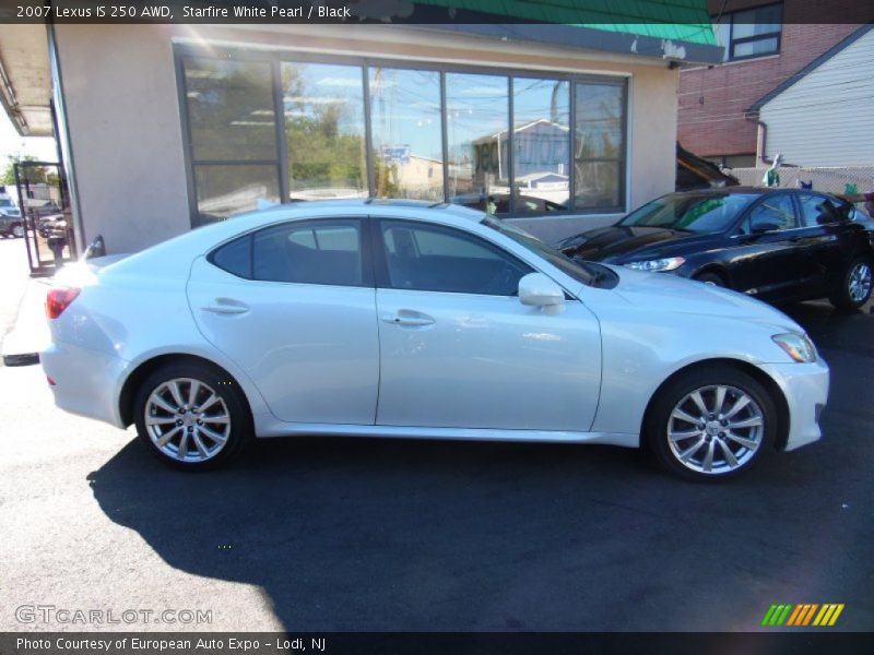 Starfire White Pearl / Black 2007 Lexus IS 250 AWD