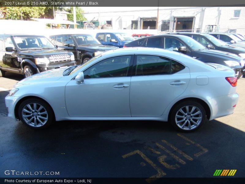 Starfire White Pearl / Black 2007 Lexus IS 250 AWD