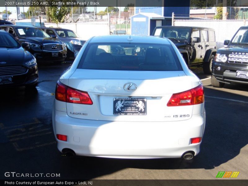 Starfire White Pearl / Black 2007 Lexus IS 250 AWD