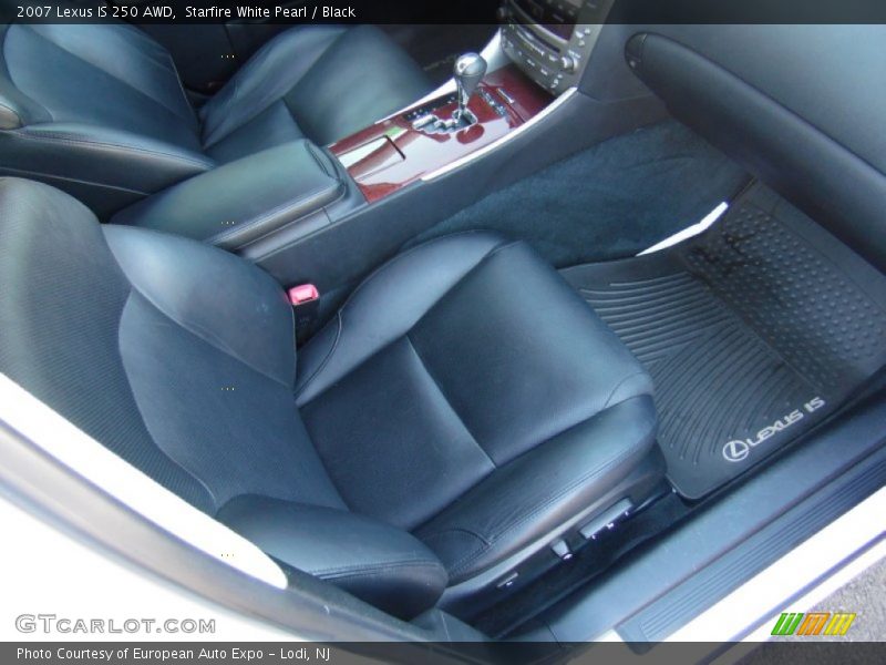 Starfire White Pearl / Black 2007 Lexus IS 250 AWD