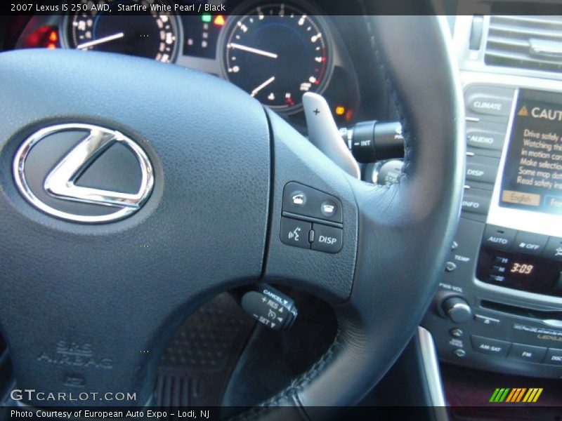 Starfire White Pearl / Black 2007 Lexus IS 250 AWD