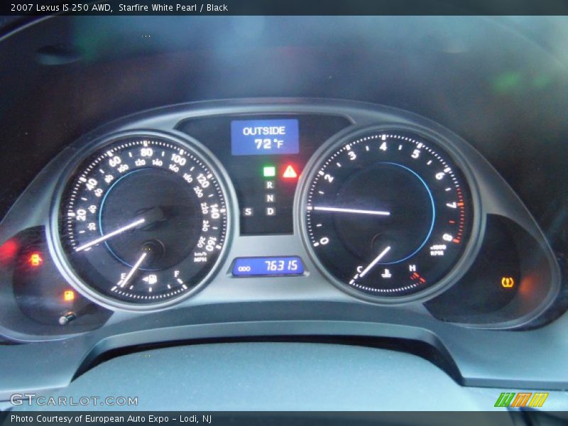 Starfire White Pearl / Black 2007 Lexus IS 250 AWD