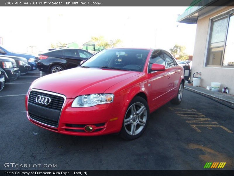 Brilliant Red / Ebony 2007 Audi A4 2.0T quattro Sedan