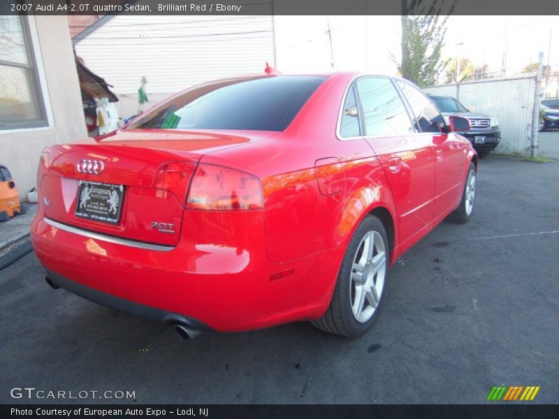 Brilliant Red / Ebony 2007 Audi A4 2.0T quattro Sedan