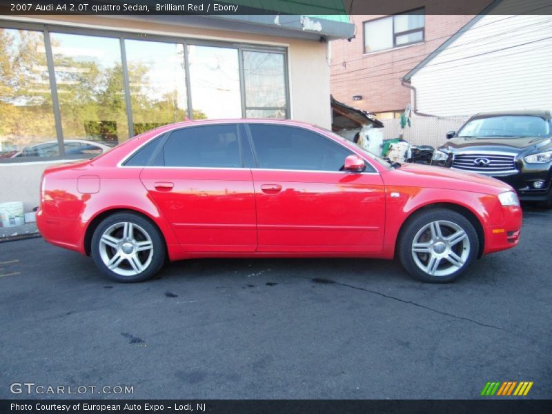 Brilliant Red / Ebony 2007 Audi A4 2.0T quattro Sedan