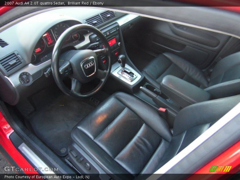 Brilliant Red / Ebony 2007 Audi A4 2.0T quattro Sedan