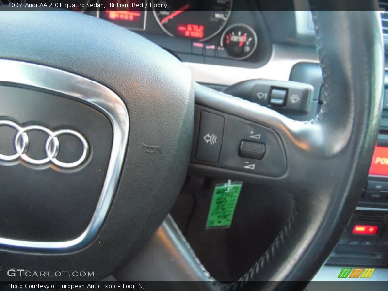 Brilliant Red / Ebony 2007 Audi A4 2.0T quattro Sedan