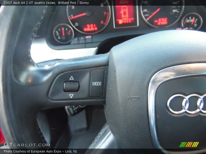 Brilliant Red / Ebony 2007 Audi A4 2.0T quattro Sedan