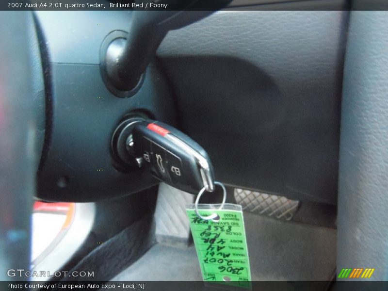 Brilliant Red / Ebony 2007 Audi A4 2.0T quattro Sedan