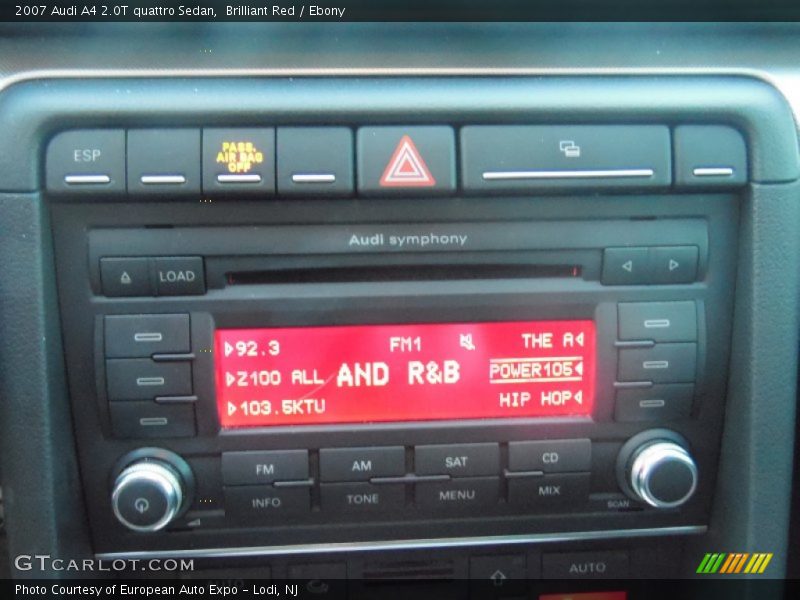 Brilliant Red / Ebony 2007 Audi A4 2.0T quattro Sedan