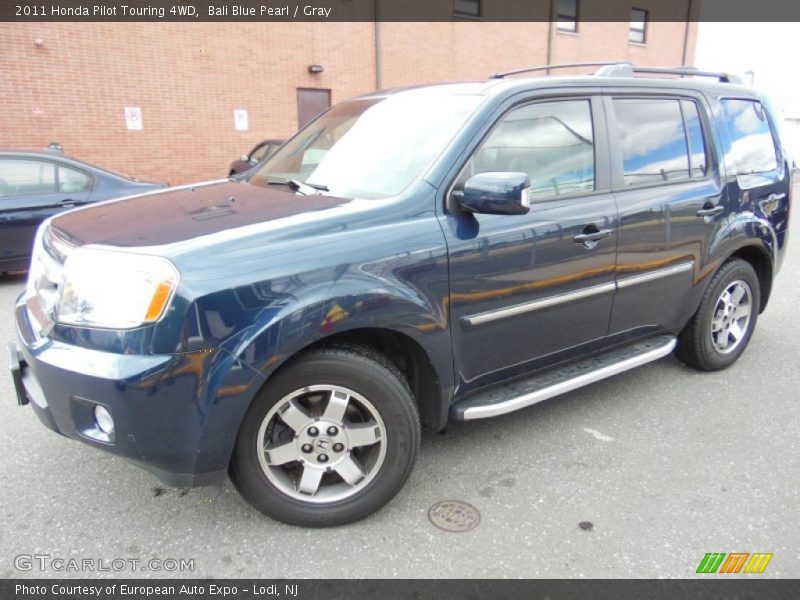 Bali Blue Pearl / Gray 2011 Honda Pilot Touring 4WD