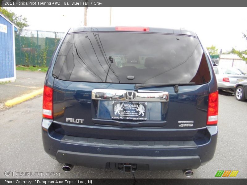 Bali Blue Pearl / Gray 2011 Honda Pilot Touring 4WD