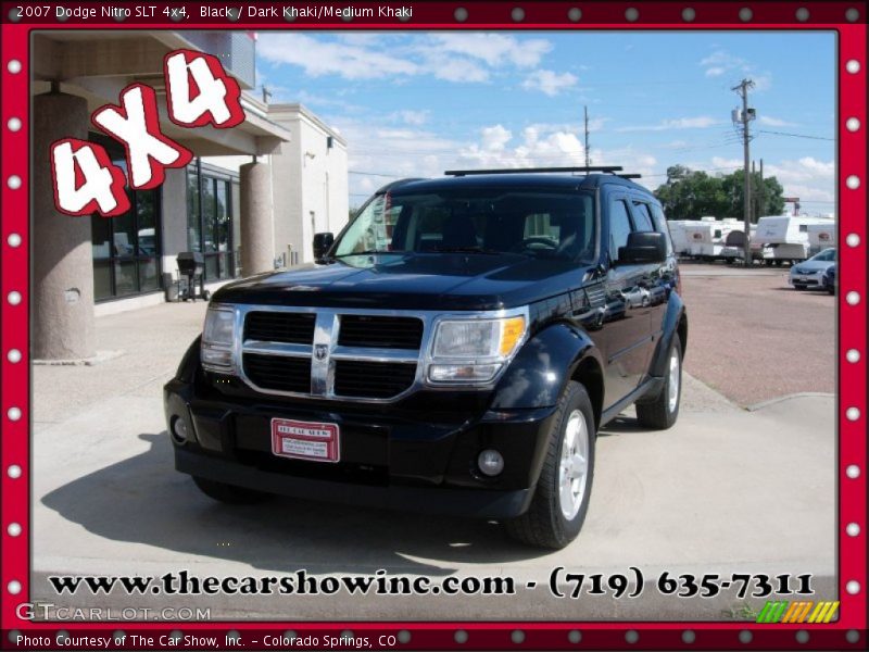 Black / Dark Khaki/Medium Khaki 2007 Dodge Nitro SLT 4x4