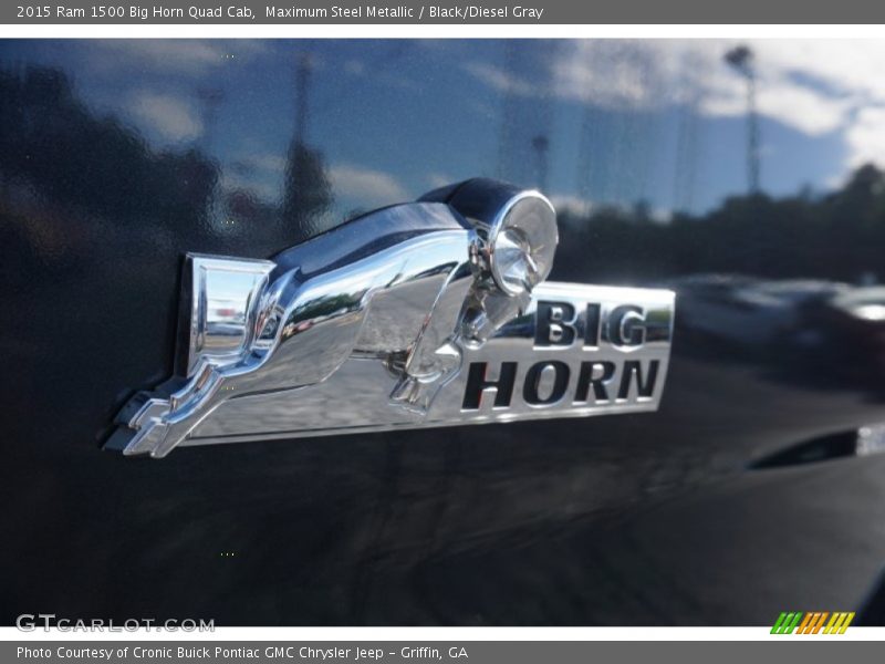 Maximum Steel Metallic / Black/Diesel Gray 2015 Ram 1500 Big Horn Quad Cab