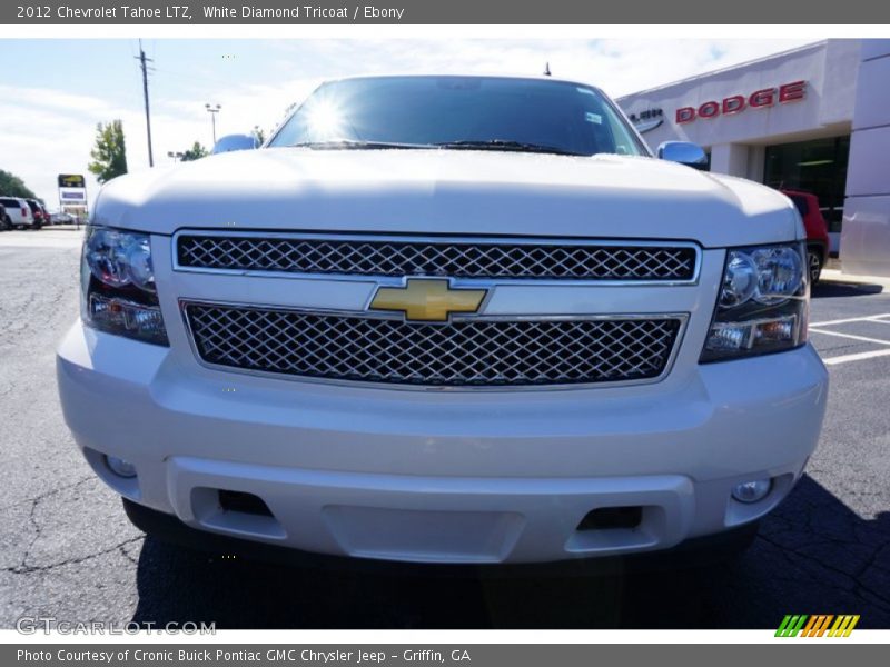 White Diamond Tricoat / Ebony 2012 Chevrolet Tahoe LTZ