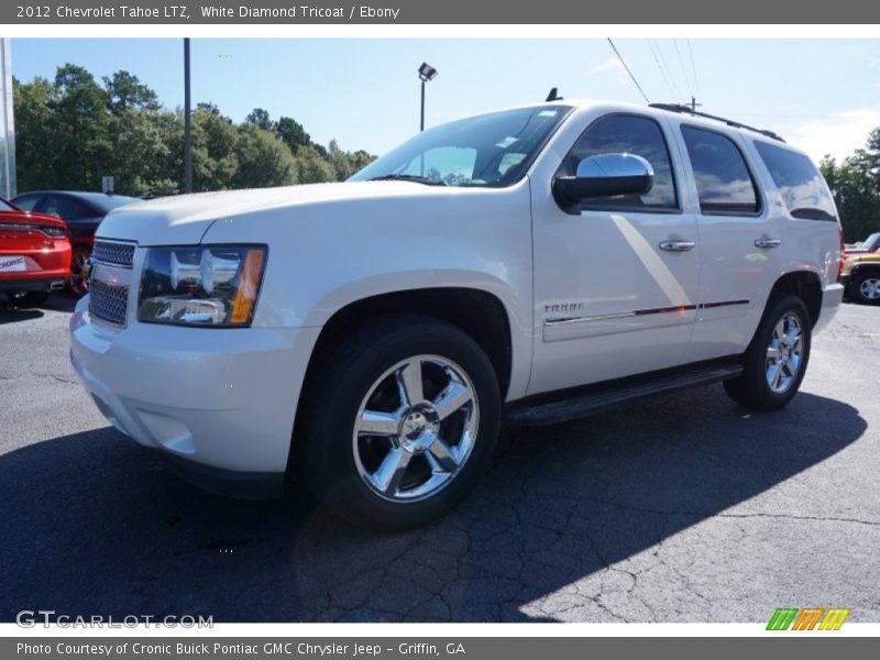 White Diamond Tricoat / Ebony 2012 Chevrolet Tahoe LTZ