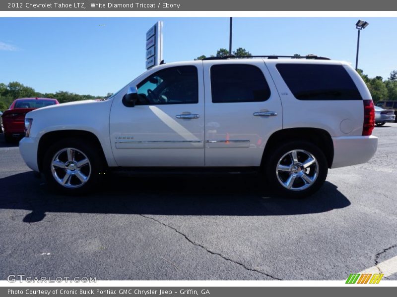 White Diamond Tricoat / Ebony 2012 Chevrolet Tahoe LTZ