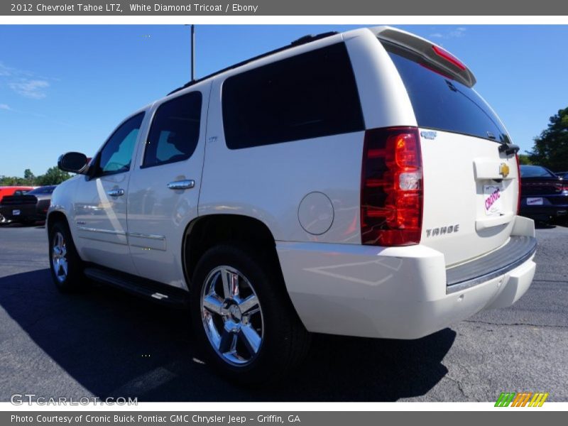White Diamond Tricoat / Ebony 2012 Chevrolet Tahoe LTZ