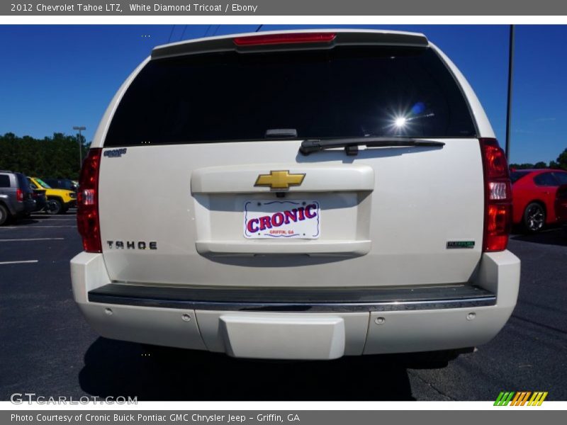White Diamond Tricoat / Ebony 2012 Chevrolet Tahoe LTZ