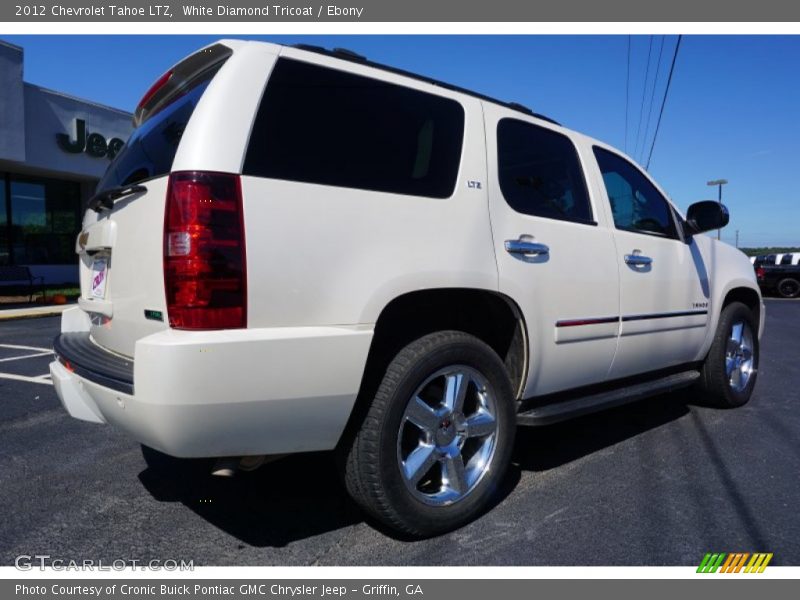 White Diamond Tricoat / Ebony 2012 Chevrolet Tahoe LTZ