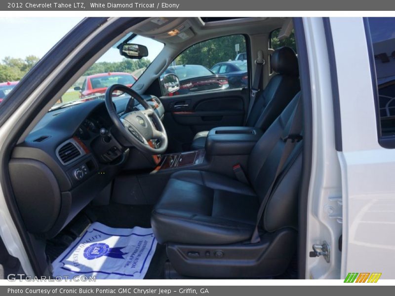 White Diamond Tricoat / Ebony 2012 Chevrolet Tahoe LTZ