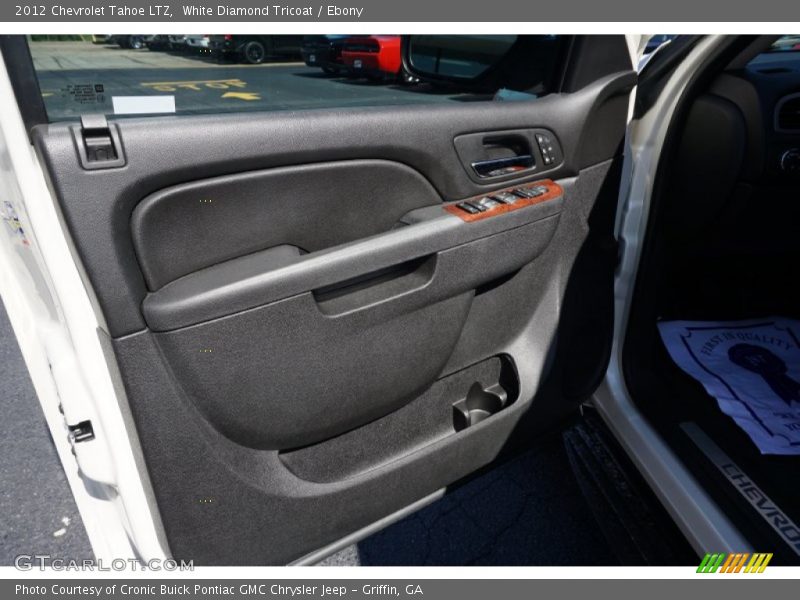 White Diamond Tricoat / Ebony 2012 Chevrolet Tahoe LTZ