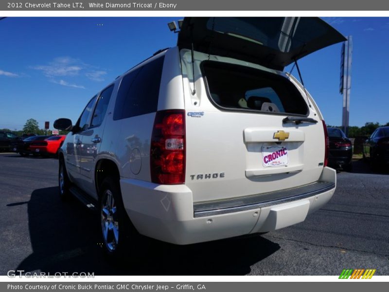 White Diamond Tricoat / Ebony 2012 Chevrolet Tahoe LTZ