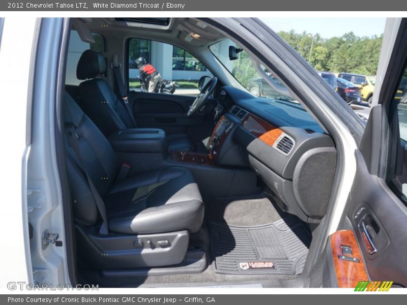 White Diamond Tricoat / Ebony 2012 Chevrolet Tahoe LTZ