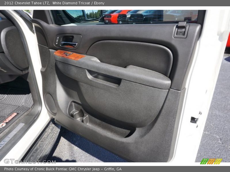 White Diamond Tricoat / Ebony 2012 Chevrolet Tahoe LTZ