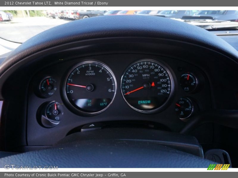 White Diamond Tricoat / Ebony 2012 Chevrolet Tahoe LTZ