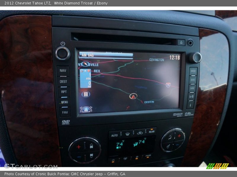 White Diamond Tricoat / Ebony 2012 Chevrolet Tahoe LTZ