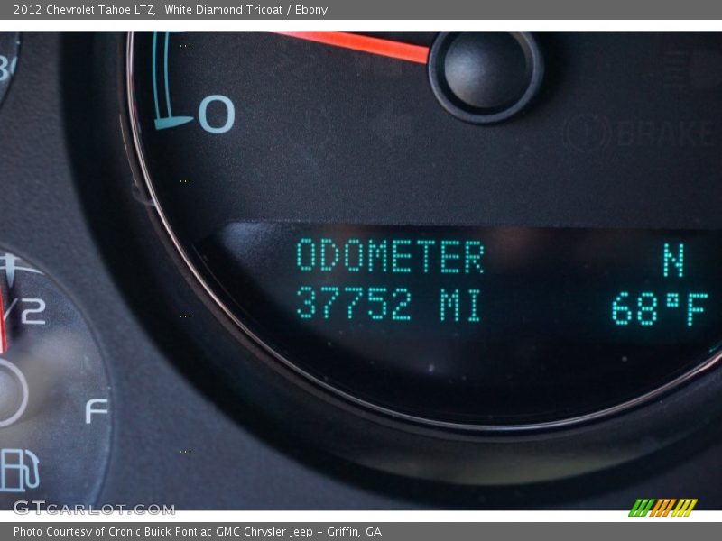 White Diamond Tricoat / Ebony 2012 Chevrolet Tahoe LTZ