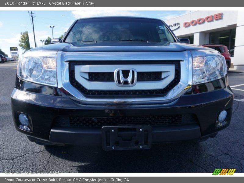 Crystal Black Pearl / Gray 2010 Honda Pilot EX-L