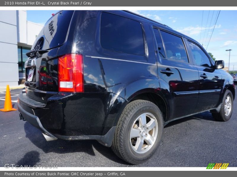 Crystal Black Pearl / Gray 2010 Honda Pilot EX-L