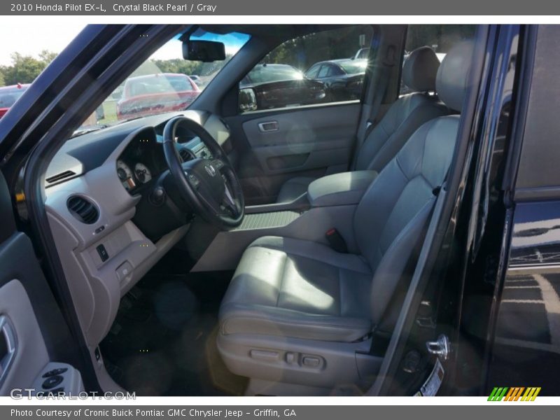 Crystal Black Pearl / Gray 2010 Honda Pilot EX-L