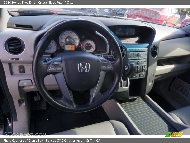 Crystal Black Pearl / Gray 2010 Honda Pilot EX-L