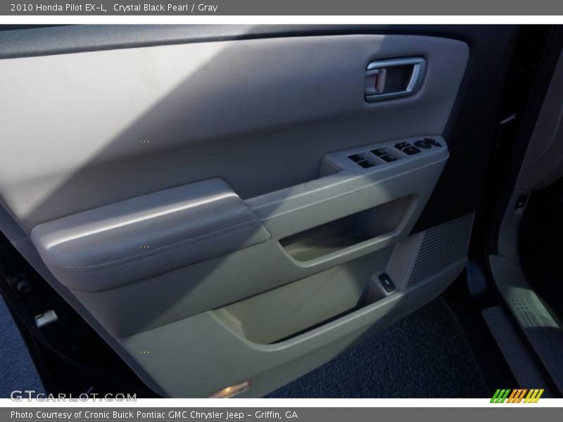 Crystal Black Pearl / Gray 2010 Honda Pilot EX-L