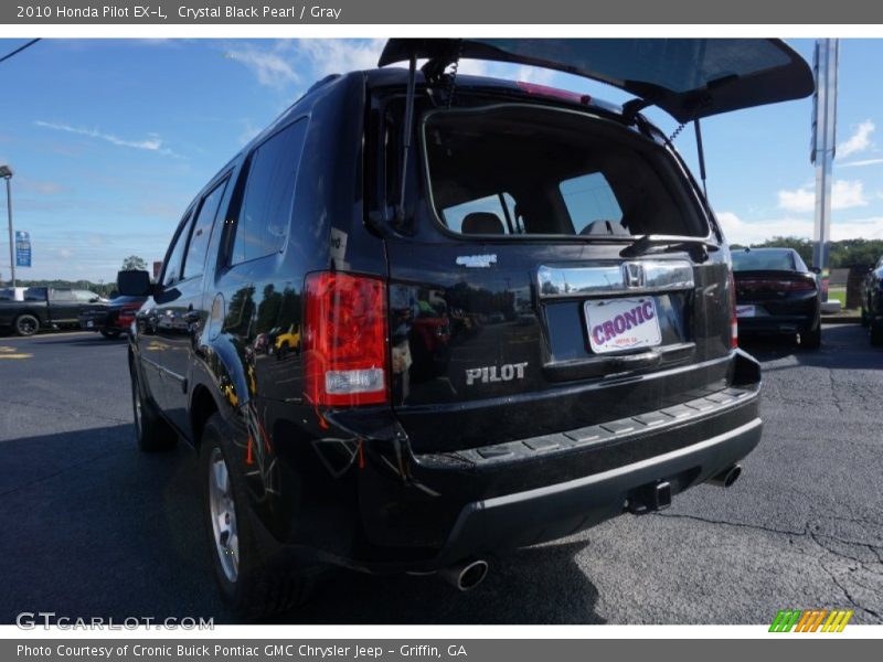 Crystal Black Pearl / Gray 2010 Honda Pilot EX-L
